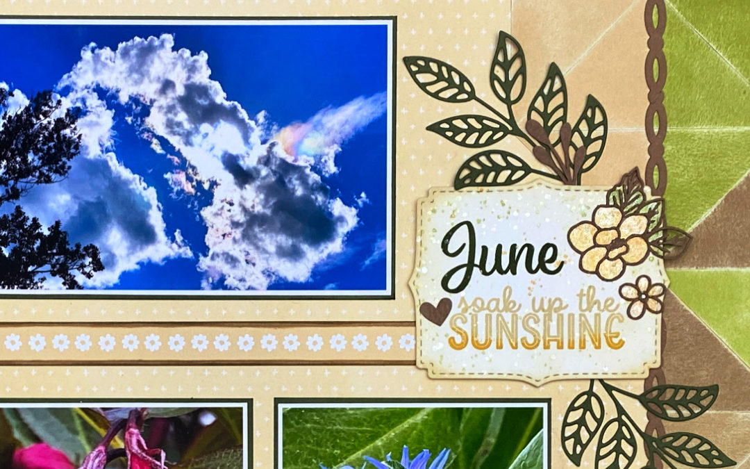 Scrapbooking 365 Days of Weather in 2022 | June Layout