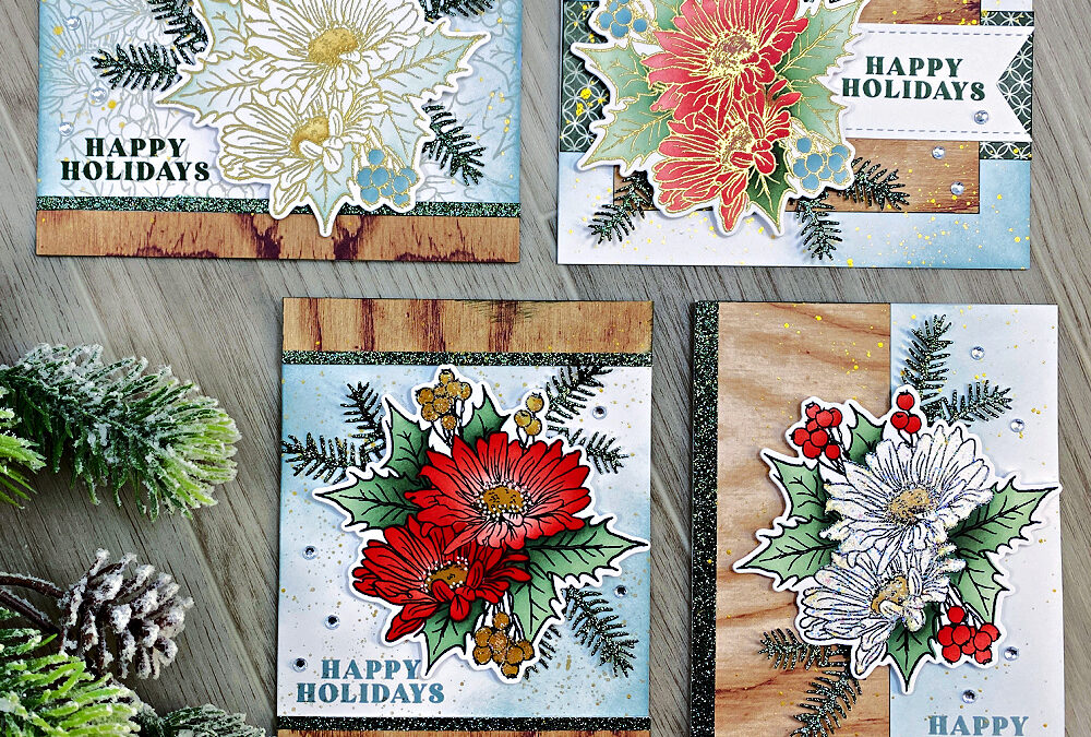 Thoughtful Holly Christmas Card Set